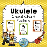 Ukulele Chord Chart Posters - Busy Bee Kids