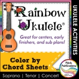 Ukulele Chord Coloring | Color by Chord | Centers, Sub Pla