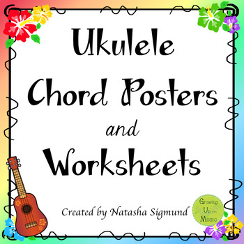 Preview of Ukulele Chord Posters and Worksheets
