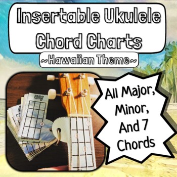 Preview of Ukulele Chord Sliders | Chord Card Scaffolding for Ukulele