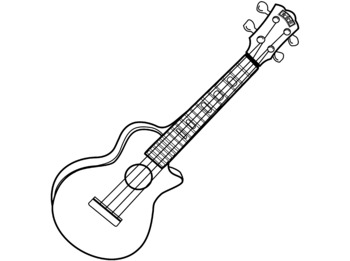 Cutaway Ukulele Clip Art by The Glitter Code | Teachers Pay Teachers