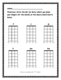 Ukulele Easy Chord Chart Practice Sheet