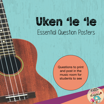Preview of Ukulele Essential Questions Music Posters