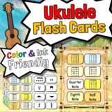Ukulele Flash Cards | Chords, Rhythm, Treble & Bass Clef N