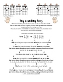 Ukulele skip counting by 10's, 5's, and 2's song/chant