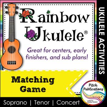 Preview of Ukulele Matching Activity | Game for Centers, Sub Tubs, and Early Finishers