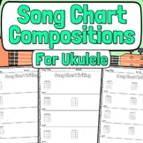 Ukulele Song Chart Composition Worksheets