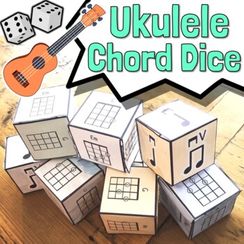 Preview of Ukulele Song Writing Dice | Chord Dice in Keys of C, G, D, Rhythm Dice & More!