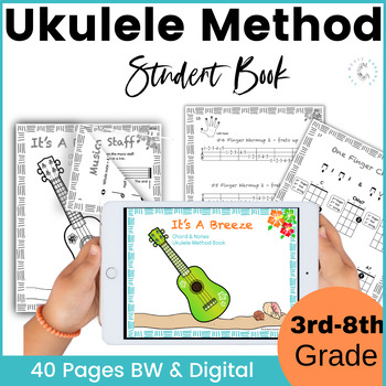 Preview of Ukulele Songs For Beginners Easy Tab, Notes, Chords, Student Reproducible book