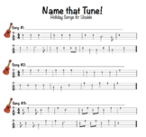 "Name that Holiday Tune!" for Ukulele TAB