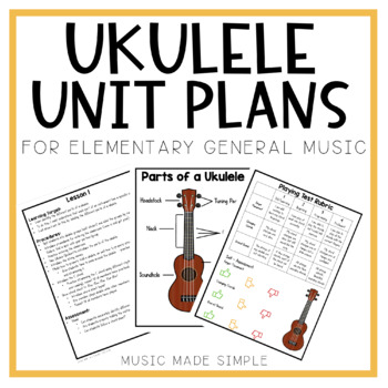 Editor afslappet sweater Ukulele Unit - Lesson Plans and Materials for Elementary General Music