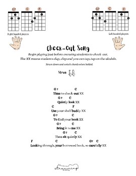 Preview of Ukulele (Left Hand) library song for check out time with chord charts