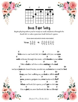 Preview of Ukulele (Right Hand) library song for the book fair preview with chord charts