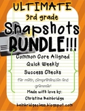 Ultimate 3rd Grade Snapshots Bundle- Math, Grammar, and Co
