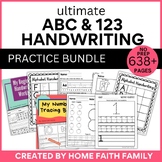 Ultimate ABC and 123 Handwriting Practice Bundle (638+ Pages)