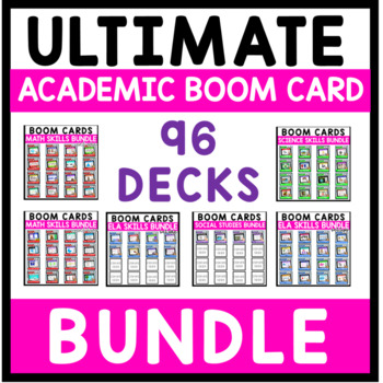 Preview of Ultimate Academic Boom Cards™ BUNDLE  {96 boom card decks} SET ONE