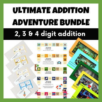 Preview of Ultimate Addition Activity Adventure Bundle