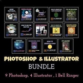 Photoshop and Illustrator Lesson Bundle: Step by Step Tuto