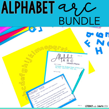 Preview of Alphabet Arc Mat Bundle for Letter Recognition with Alphabet Activity Cards