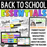 Ultimate Back to School Bundle | Newsletters | Parent Packet | Student Packet | 