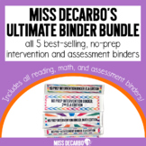Ultimate Binder Bundle: No Prep Reading and Math Intervent