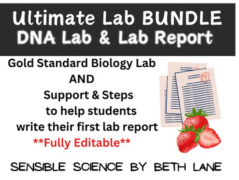 Preview of Ultimate Biology Bundle DNA Extraction & How to Write First Lab Report EDITABLE