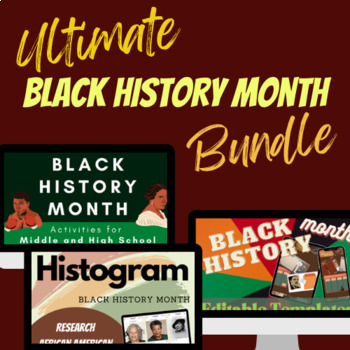 Preview of Ultimate Black History Month Activities, Games, Templates | Middle and High