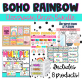 Ultimate Boho Rainbow Classroom Decor Bundle