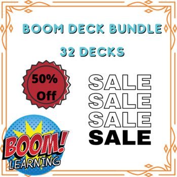 Preview of Ultimate Boom Card Bundle! 50% OFF! - 34 Boom Decks