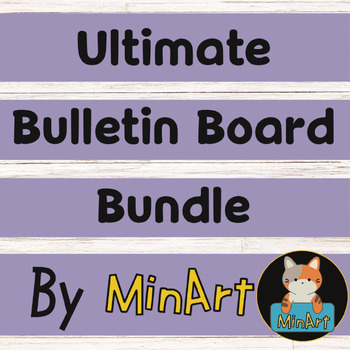 Preview of Ultimate Bulletin Board, Growing Bundle-ALL MinArt Bulletin Boards INCLUDED!