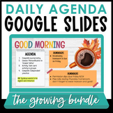 Daily Agenda Google Slides | Ultimate Growing Bundle! | Summer & Groovy Retro