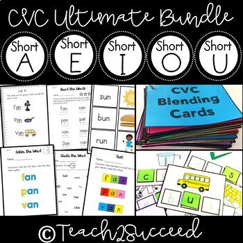 Preview of Ultimate CVC blending set/reading bundle #Spedbundle50