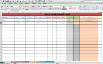 Preview of Ultimate Caseload Schedule Attendance Data Evals and Meeting Tracker Bundle