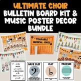 Ultimate Choir Bulletin Board Kit and Music Poster Decor Bundle