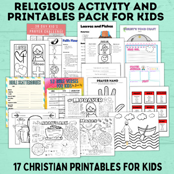 Preview of Ultimate Christ Printables Pack for Kids | Christ Printables | Christ Crafts