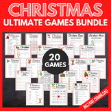 Ultimate Christmas Games Bundle, 20 Printable Holiday Games