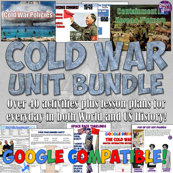 Preview of Cold War Unit Plan Bundle: Projects, Activities, Maps, and Lessons