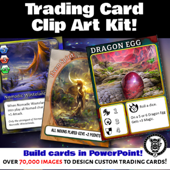 Preview of Ultimate Collectible Trading Card Clip Art Kit
