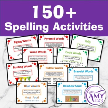 Preview of Spelling Activities for any list