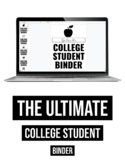 Ultimate College Student Binder EDITABLE