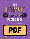 Ultimate Cursive Puzzle Book
