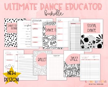 Preview of Ultimate Dance Educator Bundle Pink 2023-2024/ Dance Teacher Planner