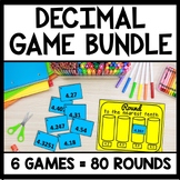 5th Grade Decimal Place Value Review Games, Sorting Activi