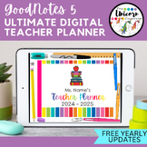 Ultimate Digital Teacher Planner 2024-2025 | FREE yearly updates
