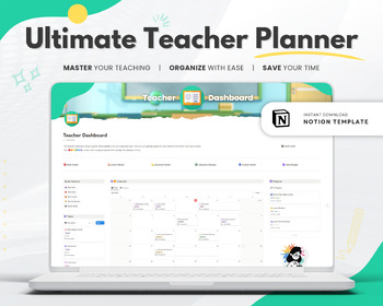 Preview of Ultimate Digital Teacher Planner | Notion Template