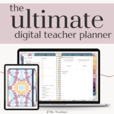 Ultimate Digital Teacher Planner | [Tie-Dye] Teachure Planner 