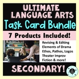 ELA Task Card Bundle - Nonfiction, Fiction, Editing, Drama