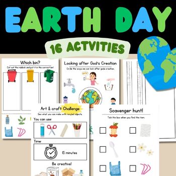 Preview of Ultimate Earth Day Activity Pack for young learners!