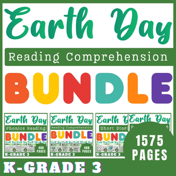Preview of Ultimate Earth Day Reading Comprehension with Questions for K-Grade 3 Bundle