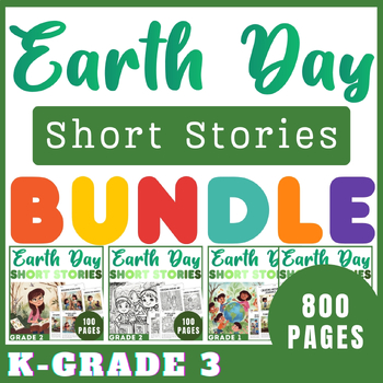 Preview of Ultimate Earth Day Short Stories Reading Comprehension Questions Bundle for K-3